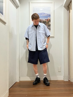「FORK&SPOON（フォークアンドスプーン）のアイテム」を使った、Joe さん（メンズ・175cm）の夏コーディネート