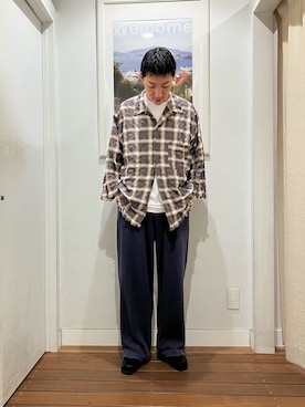 「ARMY TWILL（アーミーツイル）のアイテム」を使った、Joe さん（メンズ・175cm）の秋コーディネート