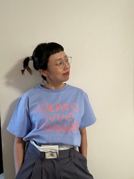 「common gull products.（コモンガルプロダクツ）のアイテム」を使った、hiroさん（レディース・153cm）の春コーディネート