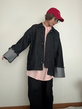 「アイテム（デニムジャケット）」を使った、hiroさん（レディース・153cm・40代）の秋コーディネート