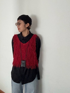 「アイテム（ベスト）」を使った、hiroさん（レディース・153cm・40代）の秋コーディネート