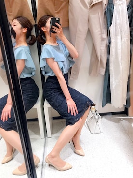 「EDIST.CLOSET（エディストクローゼット）のアイテム」を使った、ローズさん（レディース・163cm）の夏コーディネート