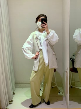 「CADUNE（カデュネ）のアイテム」を使った、ローズさん（レディース・163cm）の春コーディネート