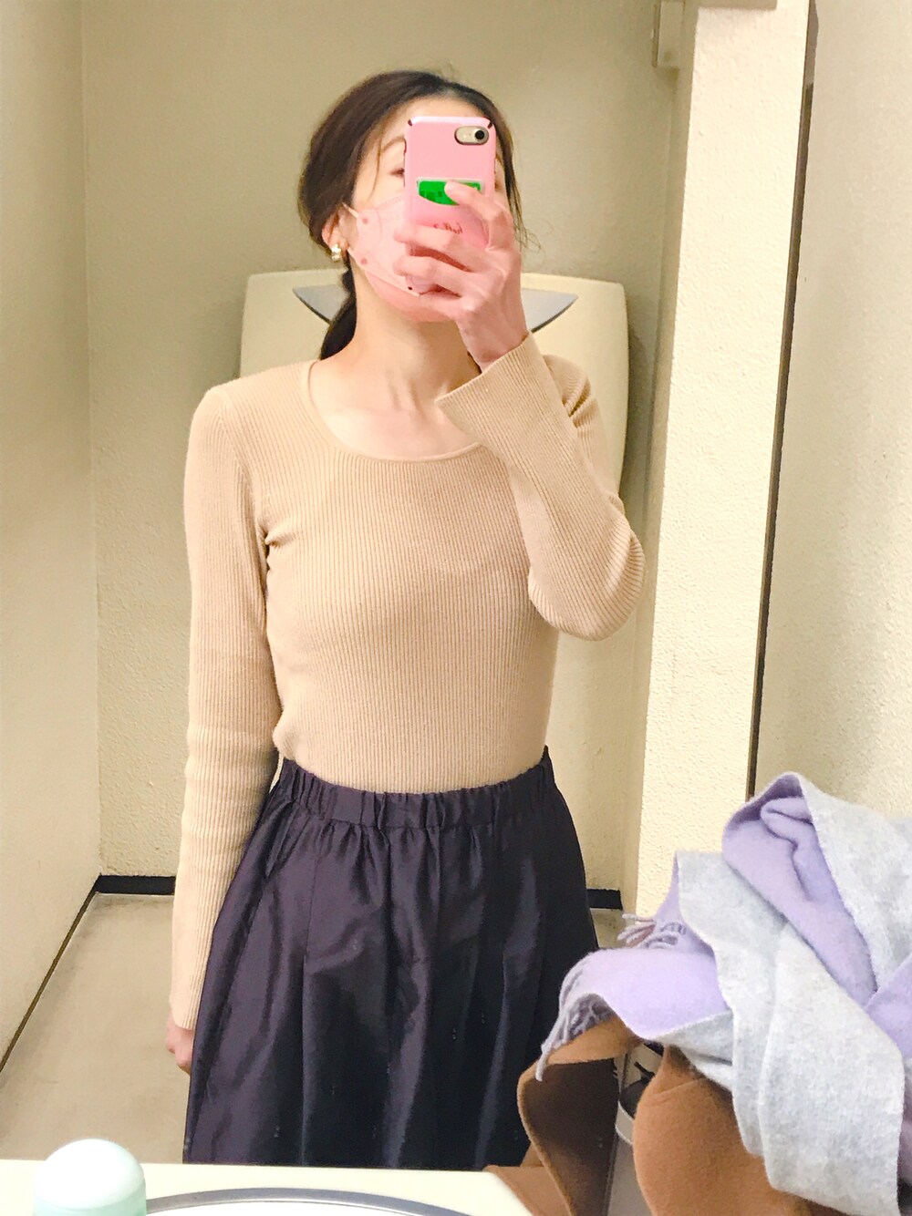 IENA（イエナ）の「AIDAタフタギャザースカート◇（スカート