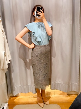 「EDIST.CLOSET（エディストクローゼット）のアイテム」を使った、ローズさん（レディース・163cm）の夏コーディネート