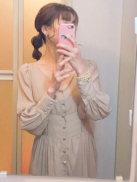 「Who'sWho（フーズフー）のアイテム」を使った、ローズさん（レディース・163cm）の春コーディネート