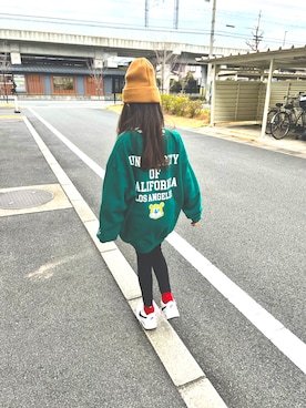 「UCLA（ユーシーエルエー）のアイテム」を使った、さらさくさん（キッズ・120cm）の冬コーディネート