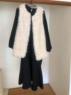 「DISCOAT（ディスコート）のアイテム（その他アウター）」を使った、cha..さん（レディース・160cm）の冬コーディネート