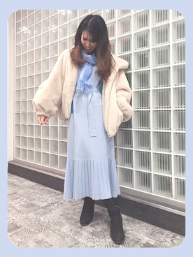 「ketty（ケティ）のアイテム（ワンピース）」を使った、ゆき《フォロバ100%》さん（レディース・155cm）の冬コーディネート