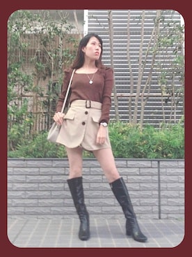 「CECIL McBEE（セシルマクビー）のアイテム（パンツ）」を使った、ゆき《フォロバ100%》さん（レディース・155cm）の秋コーディネート
