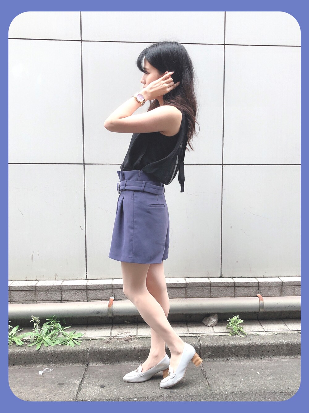 CECIL McBEE（セシルマクビー）の「ベルト付きキュロット