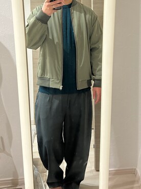 「LAKOLE（ラコレ）のアイテム（ニット/セーター）」を使った、だっしーさん（メンズ・171cm）の秋コーディネート