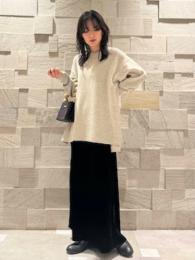 廣木真梨亜さん(レディース・158cm)の冬コーディネート