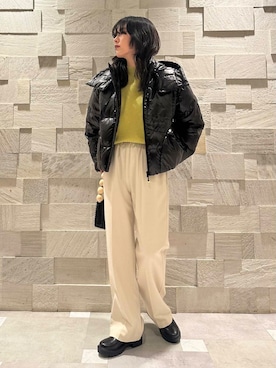 廣木真梨亜さん(レディース・158cm)の冬コーディネート