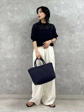 廣木真梨亜さん（レディース・158cm）の夏コーディネート