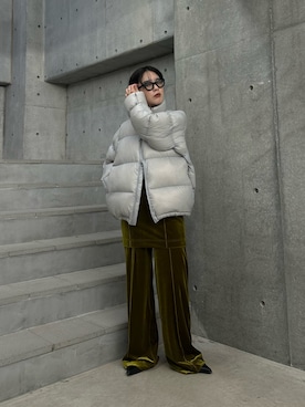 「アイテム（その他アウター）」を使った、廣木真梨亜さん（レディース・158cm・20代）の秋コーディネート