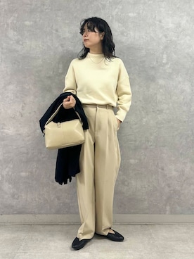 廣木真梨亜さん（レディース・158cm）の冬コーディネート