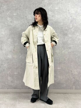 廣木真梨亜さん（レディース・158cm）の冬コーディネート