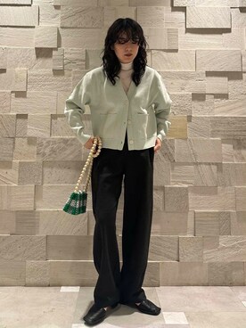 廣木真梨亜さん（レディース・158cm）の冬コーディネート