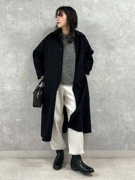 廣木真梨亜さん（レディース・158cm）の冬コーディネート