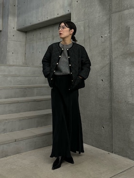 「アイテム（その他アウター）」を使った、廣木真梨亜さん（レディース・158cm・20代）の秋コーディネート