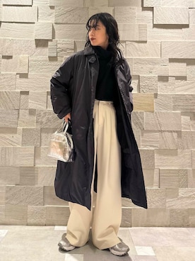 別注』野尻美穂×NANGA×DOORS DOWN COATを使った人気ファッション