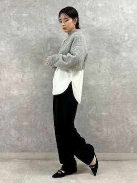 廣木真梨亜さん（レディース・158cm）の秋コーディネート