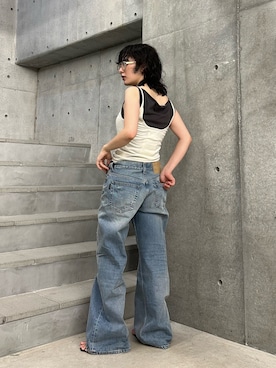 廣木真梨亜さん（レディース・158cm）の夏コーディネート