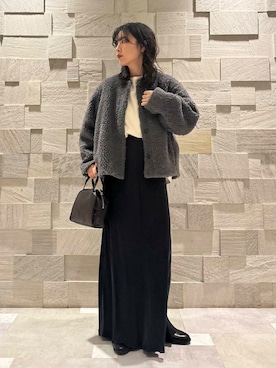 廣木真梨亜さん（レディース・158cm）の冬コーディネート