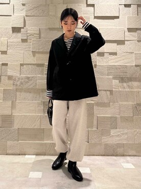 廣木真梨亜さん(レディース・158cm)の秋コーディネート