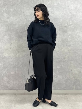 「URBAN RESEARCH DOORS（アーバンリサーチドアーズ）のウールリバーテーラードコート（その他アウター）」を使った、廣木真梨亜さん（レディース・158cm）の冬コーディネート