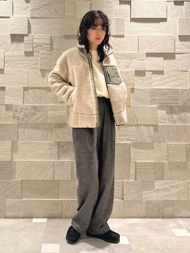 廣木真梨亜さん（レディース・158cm）の冬コーディネート