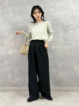 廣木真梨亜さん（レディース・158cm）の秋コーディネート