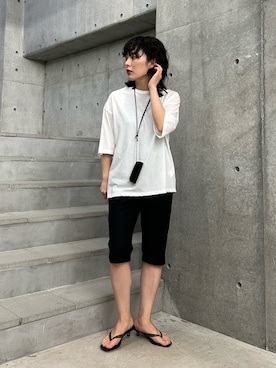廣木真梨亜さん(レディース・158cm)の夏コーディネート