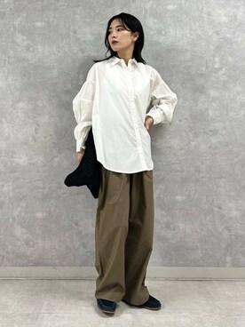 廣木真梨亜さん（レディース・158cm）の秋コーディネート