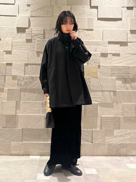 廣木真梨亜さん(レディース・158cm)の冬コーディネート