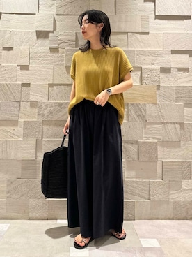 廣木真梨亜さん（レディース・158cm）の夏コーディネート