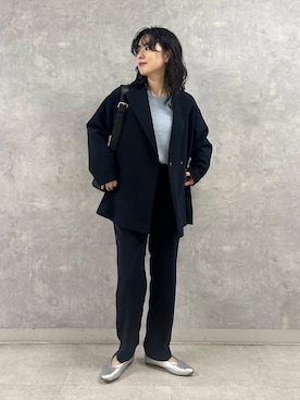 廣木真梨亜さん(レディース・158cm)の冬コーディネート