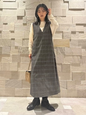 廣木真梨亜さん（レディース・158cm）の秋コーディネート