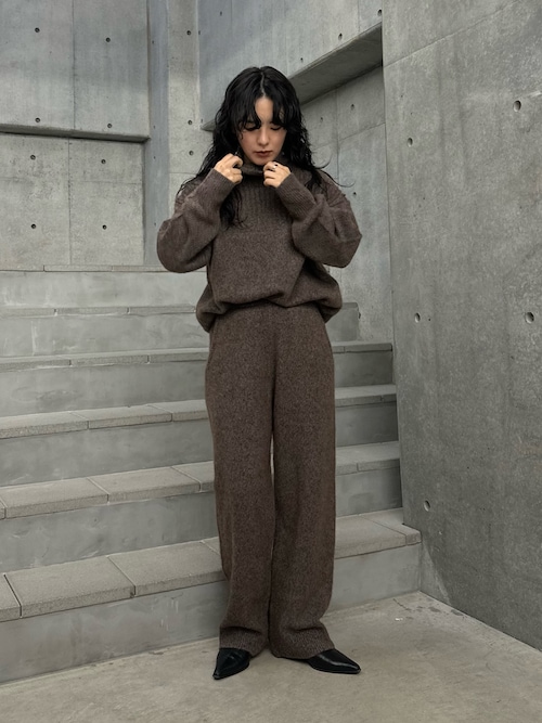 セール】new basic CASHMERE SILK MOULINE LONGPANTS（その他パンツ