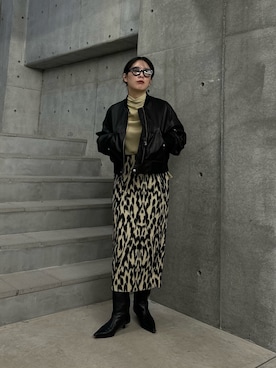 「アイテム（その他アウター）」を使った、廣木真梨亜さん（レディース・158cm・20代）の秋コーディネート