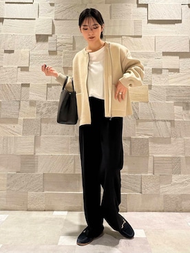 廣木真梨亜さん（レディース・158cm）の秋コーディネート