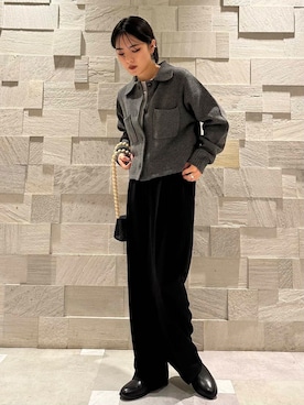 廣木真梨亜さん（レディース・158cm）の秋コーディネート