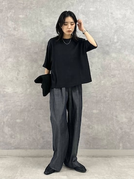 廣木真梨亜さん（レディース・158cm）の夏コーディネート