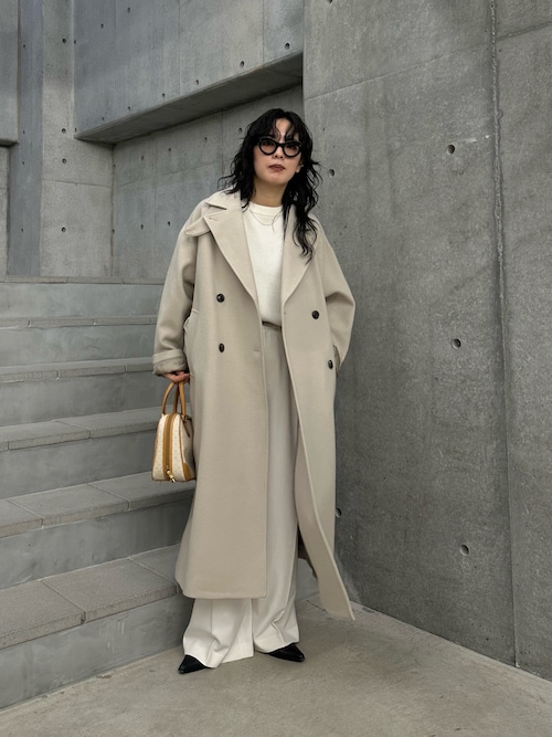 セール】『3サイズ展開』 ウールライクツータックワイドパンツ（その他