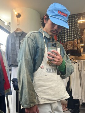 「VINTAGE（ヴィンテージ）のアイテム（その他）」を使った、Shion.Satoさん（メンズ・174cm）の春コーディネート