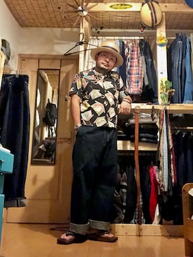 「alohashirt」｜ふじばさん（メンズ・168cm）の夏コーディネート