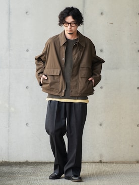 「EYEVAN（アイヴァン）のアイテム」を使った、talow/タローさん（メンズ・176cm）の秋コーディネート