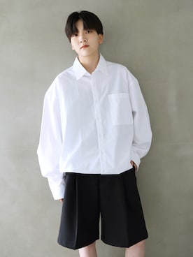 「BOYSHE（ボーイシー）のアイテム（パンツ）」を使った、BOYSHEさん（レディース・163cm）の秋コーディネート