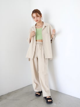 「BOYSHE（ボーイシー）のアイテム（アクセサリー）」を使った、BOYSHEさん（レディース・163cm）の夏コーディネート